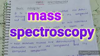 Mass spectrometry basic principles amp diagram easy notes  MSc chemistry notes [upl. by Shelia689]