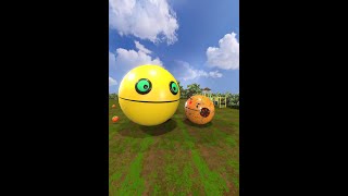 Pacman vs two monster Pacma pacman pacman3d [upl. by Ydna]