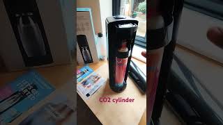 Sodastream co2 cylinder cartridge install sodastream sodawater [upl. by Ahserb]