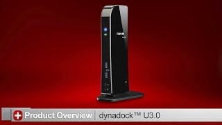 Toshiba HowTo Connecting your Toshiba Dynadock U30 docking station to your computer [upl. by Cchaddie]