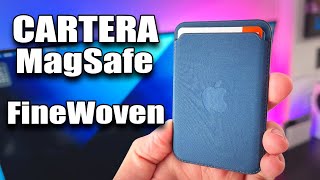 Asi eś la NUEVA Cartera de Apple MagSafe Wallet FineWoven Color azul [upl. by Eliga]