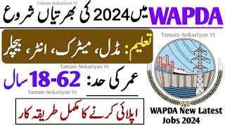 WAPDA New Jobs 2024  WAPDA Latest Jobs 2024 Apply  WAPDA New Govt Jobs 2024  Today All Govt Jobs [upl. by Hyrup]