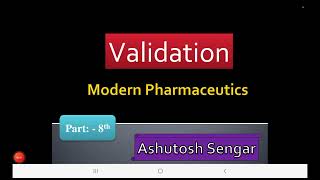 Validation of Sterilization process Modern Pharmaceutics for M pharm Pharmaceutics 1 Sem U 3 l 7 [upl. by Silloc959]