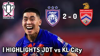 Highlights JDT FC vs KL City FC Piala FA 2023  Gameplay Summary [upl. by Falk547]