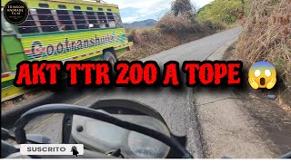 AKT TTR 200 A TOPE Potencia Extrema en Cada Giro [upl. by Ylera]