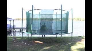 Assembling a Magic Circle Trampoline  SwingsetsNashvillecom  Contact us for installation [upl. by Stich305]