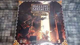 0241 MASSIVE DARKNESS 2 Hellscape  Unboxing de Aquisição  BOARD GAME  CMON  Depósito GeeK [upl. by Rinum]