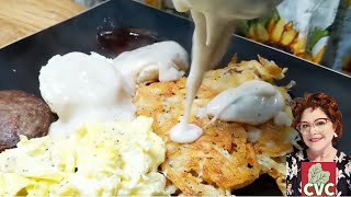 quot30Minute Big Country Breakfast  Homemade Hashbrowns  Oldfashioned Country Cookingquot [upl. by Ahsinirt816]