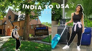 India to USA Student Travel Vlog  MS in US  UIUC [upl. by Eatnahs]