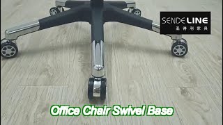 660mm Diameter Smooth Office Chair Wheel Base Replacement 360 Degree Swiveling [upl. by Hsina]