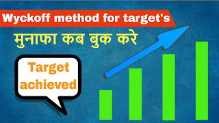 Wyckoff method for targets  मुनाफा कब बुक करे  by trading chanakya 🔥🔥🔥 [upl. by Lerrad]