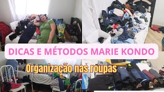 MARIE KONDO DICAS DE ORGANIZAÇÃO NAS ROUPAS QUARTO LIMPOmariekondo organização [upl. by Eednak]