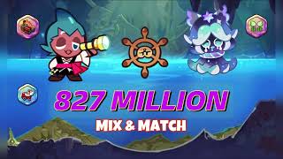 CookieRun OvenBreak  MixampMatch Sorbet Shark  Squid Ink Cookie 827M  GPZ [upl. by Othilie353]