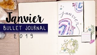 PLAN WITH ME  Bullet journal JANVIER cristaux [upl. by Nywloc]