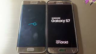 Samsung Galaxy S6 edge vs S7 LineageOS 20 startup amp shutdown race [upl. by Hakilam]