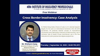 Cross Border Insolvency Case Analysis [upl. by Rrats]