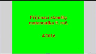 Mnohočleny  Př 4 2016  Přijímací zkoušky z matematiky [upl. by Hisbe]