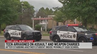 15yearold arraigned in connection with McKinley High School stabbing [upl. by Inobe]