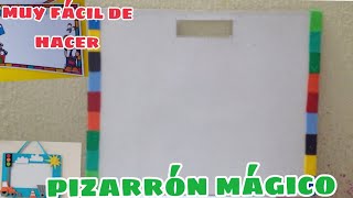 PIZARRÓN MÁGICO con papel cascarón y contac muy fácil de hacer regresoaclases2023 [upl. by Pollux104]