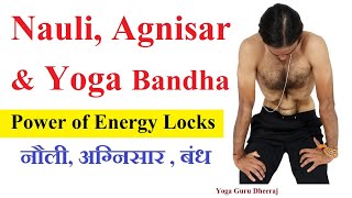 Nauli Agnisar amp Uddiyana Bandha  Manipura Chakra Jagran or Power Active  Yoga in Rishikesh India [upl. by Bright]