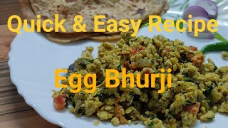 Anda Bhurji Recipe Eggs Scrambled [upl. by Erodroeht]