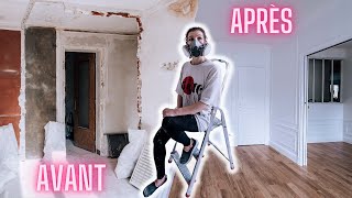 RÉNOVATION EXTRÊME  Lincroyable transformation des petites chambres  AvantAprès Timelapse [upl. by Skcirdnek]