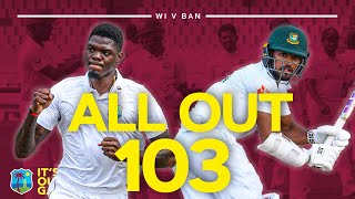 Six Ducks 🦆  All Out For 103 IN FULL  West Indies v Bangladesh 2022 [upl. by Sewellyn]