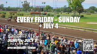 2024 Alameda County Fair  Live Horse Racing [upl. by Hcurab798]