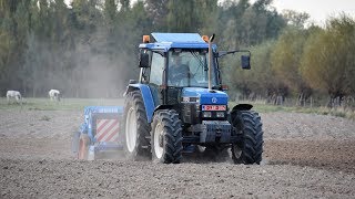 Ford 8340 amp Lemken Eurodrill 300  wintergerst zaaien [upl. by Englebert]