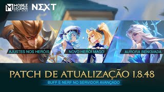 Destaques da Atualização 1848  Servidor Avançado  Mobile Legends Bang Bang [upl. by Fife]