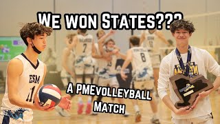 PMEvolleyball  MY VOLLEYBALL STATE CHAMPIONSHIP MATCH [upl. by Anitnamaid]