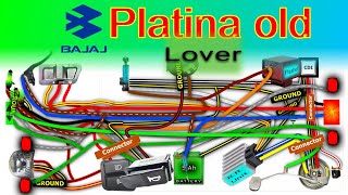 Bajaj Platina Full Bike Wiring Diagram Old Model [upl. by Ziladnerb]