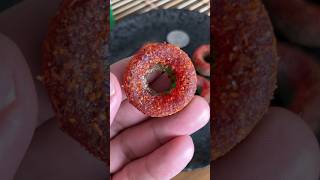 How many calories Snak Club Tajin Watermelon Rings review shorts food vegan candy [upl. by Avihs]