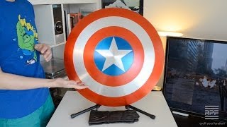 Prop Review Captain Americas Vibranium Shield [upl. by Tillfourd540]