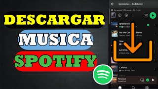 COMO DESCARGAR MUSICA EN SPOTIFY  Fácil y Rápido [upl. by Idonah]