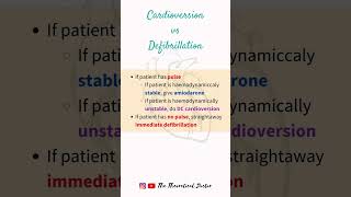 Cardioversion vs Defibrillation shorts short [upl. by Chiquia]