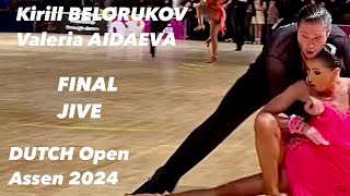 Kirill Belieukov  Valeria Aidaeva  Dutch Open Assen 2024  Jive  Professional Latin [upl. by Vonni612]