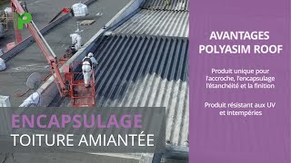 Encapsulage toiture amiantée avec le POLYASIM ROOF [upl. by Salena]