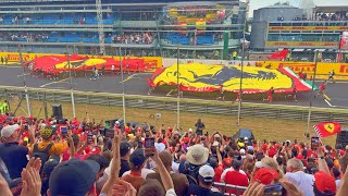 FERRARI WINS MONZA Full Crowd Reaction to Leclercs Monza Win [upl. by Nallid849]