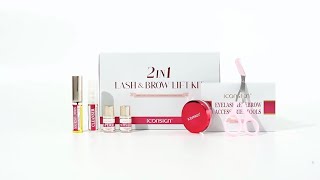 How to use ICONSIGN 2 IN 1 Lash amp Brow Lift Kit  Lash And Brow Lift Tutorials [upl. by Rocker]