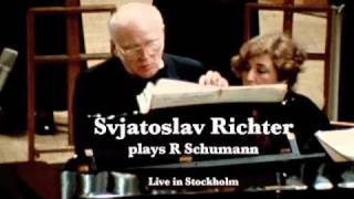 Richter live in Stockholm  Schumann Vier Nachtstücke op 23 1 [upl. by Ilahsiav155]