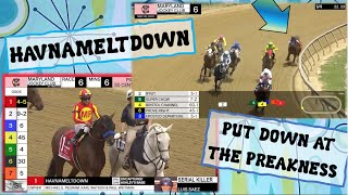 quotHavnameltdownquot KILLED AT PREAKNESS 2023 horseracing [upl. by Mitran923]