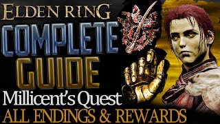 Elden Ring Full Millicent Questline Complete Guide  All Choices Endings and Rewards Explained [upl. by Ymmaj]