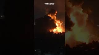 Israel repeatedly strikes centre of Beirut near airport [upl. by Nap]