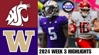 Washington State vs Washington  Apple Cup Full Game Highlights  2024 College Football Highlights [upl. by Nerfe]