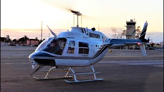 Very Cool Turbine Start  Bell 206 Jet Ranger Startup [upl. by Tisbe]