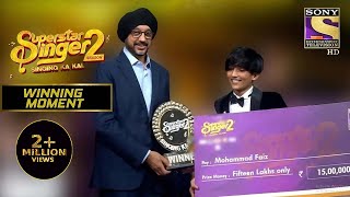 𝗚𝗿𝗮𝗻𝗱 𝗙𝗶𝗻𝗮𝗹𝗲 Mohd Faiz बने quotSuperstar Singer Season 2 Winnerquot  Superstar Singer 2 Winning Moment [upl. by Merp]