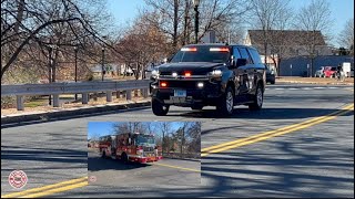 Thompsonville Fire Department Car 5 Chief and Squad 21 responding to separate calls [upl. by Sikes]