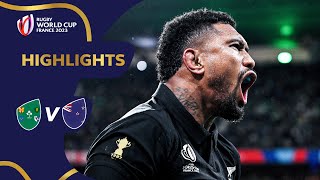 All Blacks clinch alltime classic  Ireland v New Zealand  Rugby World Cup 2023 Highlights [upl. by Roslyn]