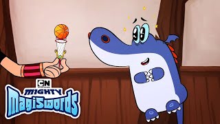 Grup Invents Basketball  Mighty Magiswords  Cartoon Network [upl. by Ahselef]